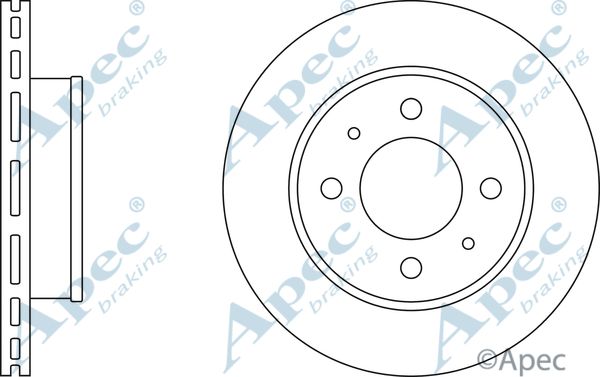 APEC BRAKING Тормозной диск DSK2389